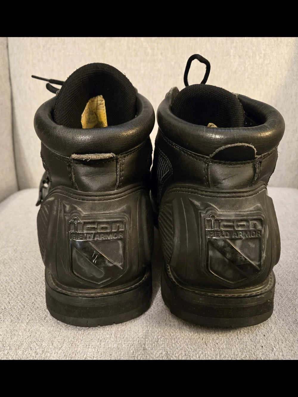 ICON Black High-Top Utility Boots